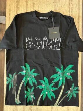 Palm Angels Palm Skull Flame Logo T-Shirt SIze Large